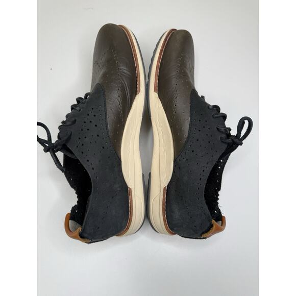 OHW? Owns The Factory Who? Oxford Mens 10 Gray Multi Leather Brogue Comfort Shoe - Picture 5 of 10